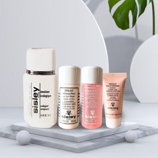 Sisley Travel Sample Set โลชั่นแต่งหน้า มาสก์หน้า คลีนเซอร์ ดูแลผิว 4 ชิ้น