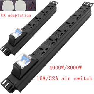 Pdu ปลั๊กซ็อกเก็ต 2-19 ทาง 16A 32A 4000 8000W สวิตช์แอร์ไร้สาย PDU