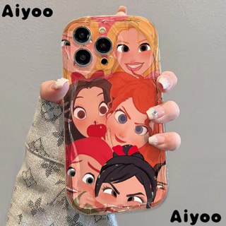 ✅เคสโทรศัพท์มือถือแบบนิ่ม ใส กันกระแทก ลายการ์ตูนเจ้าหญิงอเมริกัน ยุโรป สําหรับ Iphone 14 13promax 12 11 7 8p xs xr Fsyp