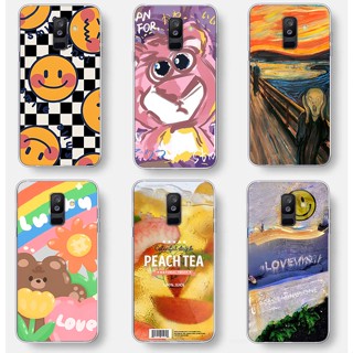 สําหรับ Samsung galaxy A6 2018 plus a7 2015 a7 2016 ซิลิโคนนุ่ม TPU เคสโทรศัพท์ด้านหลัง