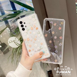 เคสโทรศัพท์มือถือแบบนิ่ม TPU ใส ลายดอกไม้ เรียบง่าย สําหรับ Samsung Galaxy A91 A81 A71 A70 A53 A52 A52S A51 A50 A30 A50S A42 M42 A32 A31 4G 5G