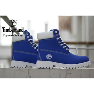 Qu230316 มาใหม่ Timberland รองเท้ากีฬาลําลอง ข้อสูง สวมใส่สบาย สีฟ้า แฟชั่นสําหรับผู้ชาย และผู้หญิง