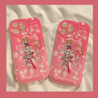 เคสป้องกันโทรศัพท์มือถือ ลายการ์ตูนเซเลอร์มูน สําหรับ Apple Iphone 11promax xs xr 13promax 11 6 7 8plus xsmax 14promax