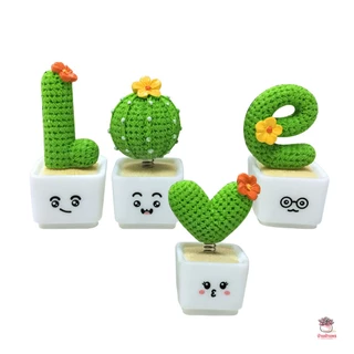 กระบองเพชร Love Love ตุ๊กตาจิ๋ว โมเดลจิ๋ว แต่งสวน ตุ๊กตาแต่งสวนจิ๋ว