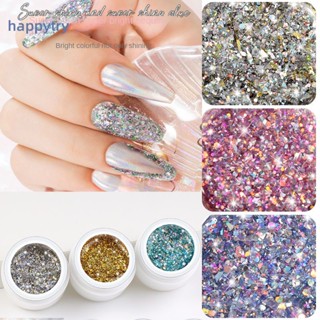 สีทาเล็บเจล二สีทาเล็บเจล Manya/maiye Super Flash กาวแก้วเลื่อมกาวเล็บ Magic Nail ตกแต่งเล็บ Polish