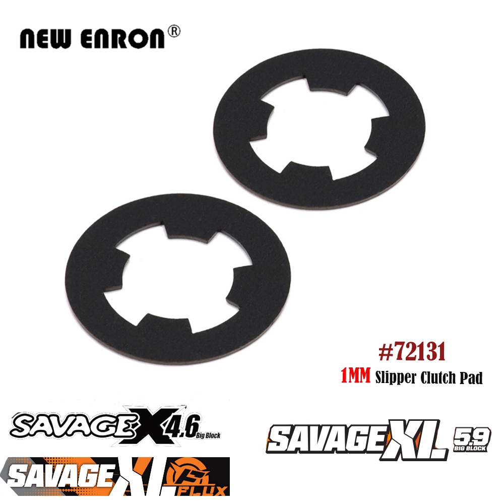 1:8 1 มม.รองเท้าแตะคลัทช์ Pad 2 ชิ้น 72131 สําหรับ RC รถ 1/8 HPI Racing Savage X 4.6 XL 5.9 SS Flux 