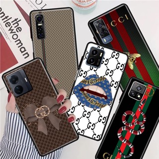 Gucci เคสโทรศัพท์มือถือ ซิลิโคน TPU กันกระแทก มีลายด้านข้าง สําหรับ Vivo Y21 Y21S Y30 Y30I Y31S Y54S Y33S Y33T Y51S Y53S