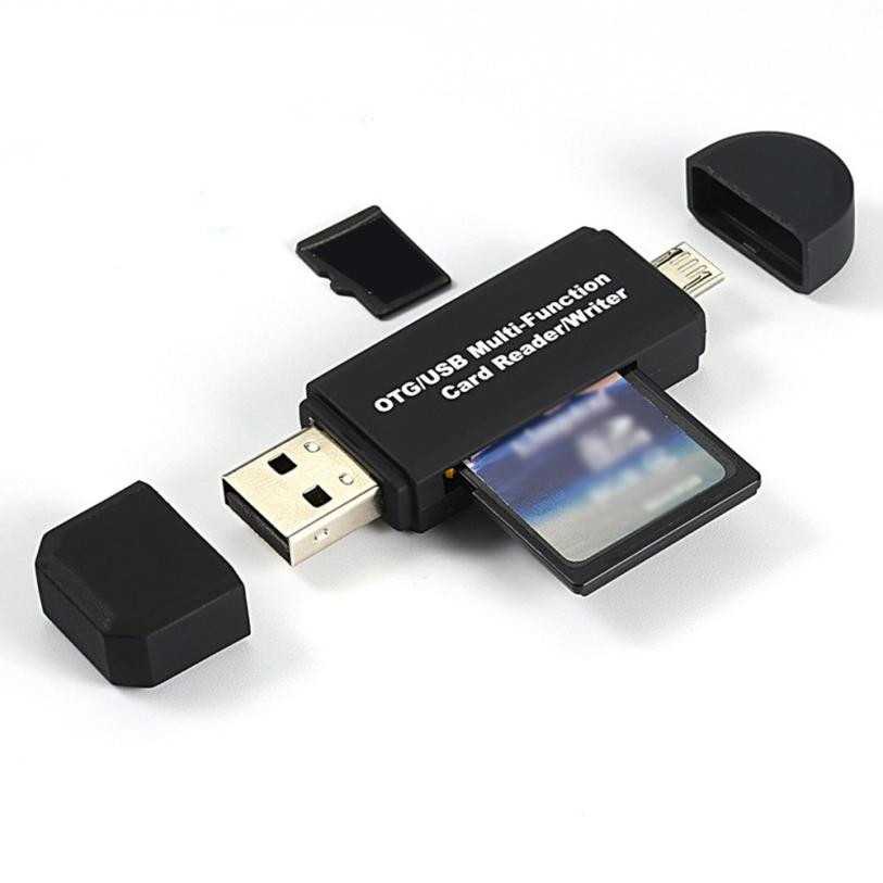 Centechia 2 in 1 OTG Card Reader SD/TF Card Micro USB 2.0 - USB30HS (Mughnii)