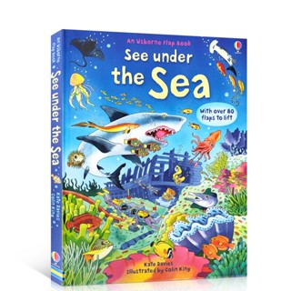 Usborne See Inside Under the Sea Science English Flap Picture Cardboard Books Early Childhood Gift for Kids Reading