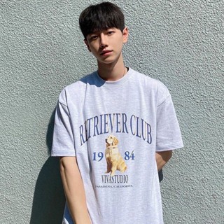 AMAN【ขนาดเดียว 】เสื้อยืด Retriever สกีนลายน้องหมาน้องแมว เสื้อยืดใส่ในวันสบายๆ ราคาน่ารัก #1984-1993_03