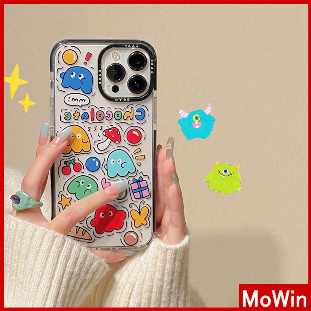 Mowin - เข้ากันได้สำหรับ 15 เคสไอโฟน11 เคส iphone 11 สำหรับ 14 Pro Max เคส iPhone เคสนิ่มเคสใสหนากันกระแทกกรอบป้องกันกล้องการ์ตูนน่ารักเข้ากันได้กับ iPhone 13 Pro Max 12 Pro Max 11 Pro Max XR XS 7Plus