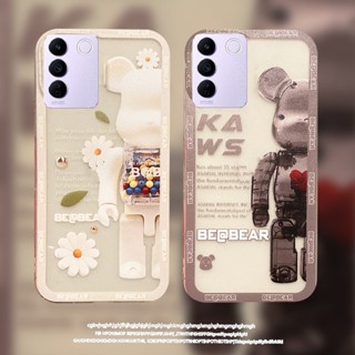 ใหม่ เคสป้องกันโทรศัพท์มือถือซิลิโคน TPU แบบนิ่ม ลายการ์ตูนหมีน่ารัก สําหรับ Vivo V27e X90 Pro 5G V27 E 2023