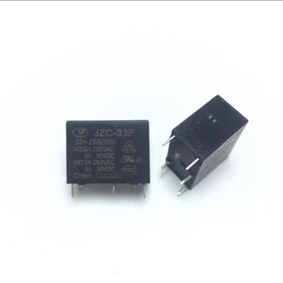 รีเลย์ 5 ขา Hf33f JZC-33F-005 012 024-HS3 ZS3 5V9V12V24V48V 4 Pins