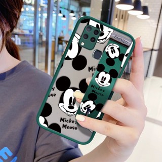 สําหรับ Infinix Hot 11S NFC 11 Play Note 10 Pro 11 ProMickey ออกแบบ เคสโทรศัพท์ แข็ง เคลือบด้าน เต็มเลนส์ เคส พร้อมสายรัดข้อมือ