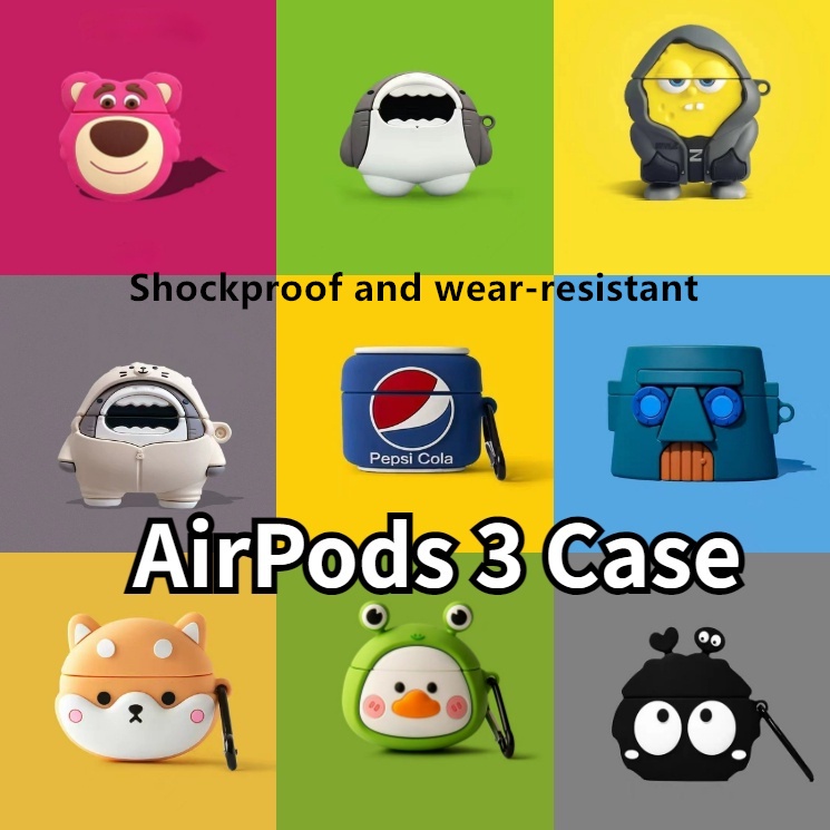พร้อมส่ง! เคสหูฟัง แบบนิ่ม ลายการ์ตูนลูกสุนัข และไดโนเสาร์น้อยน่ารัก สําหรับ AirPods 3