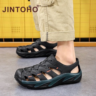 Jintoho พร้อมส่ง รองเท้าแตะลําลองแฟชั่น กันน้ํา เหมาะกับการเล่นกีฬา กลางแจ้ง สําหรับผู้ชาย