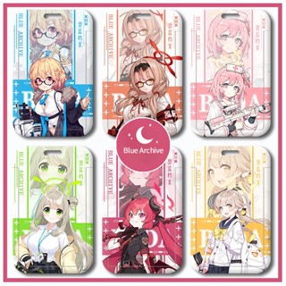 Blue Archive card sleeve ACGN key ring takanasi hosino student tenndou arisu new transparent shell name card anime bus animation protective case hanging rope