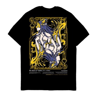 เสื้อยืดแขนสั้นเสื้อยืด พิมพ์ลาย Kizaru Origin Card Series QUEEN OF SPADES-5XL