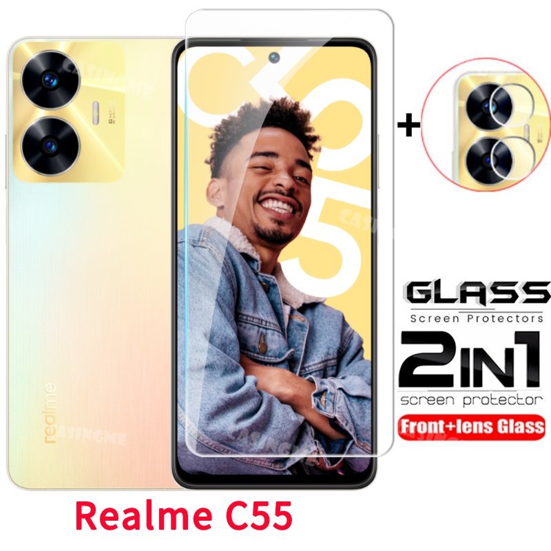ฟิล์มกระจกนิรภัยกันรอยหน้าจอ เลนส์ด้านหลัง สําหรับ Realme C55 5G Realme C55 C 55 C35 C33 C31 2023 Re