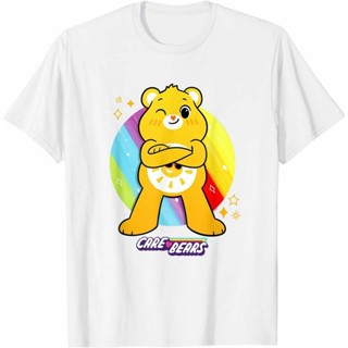 ขายHapi Dog Summer Youth Fitness Tops New Arrival Care Bears Unlock The Magic Funshine Bear Funny Vintage Gift For Men T