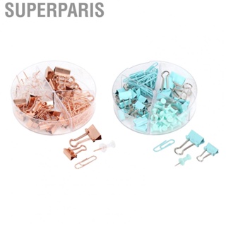 Superparis Office Clips Kit  Paper Clips Rust Proof  for Office for Sketching