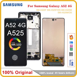 อะไหล่หน้าจอสัมผัสดิจิทัล LCD 6.5 นิ้ว สําหรับ Samsung Galaxy A52 4G A525 A525F A525M