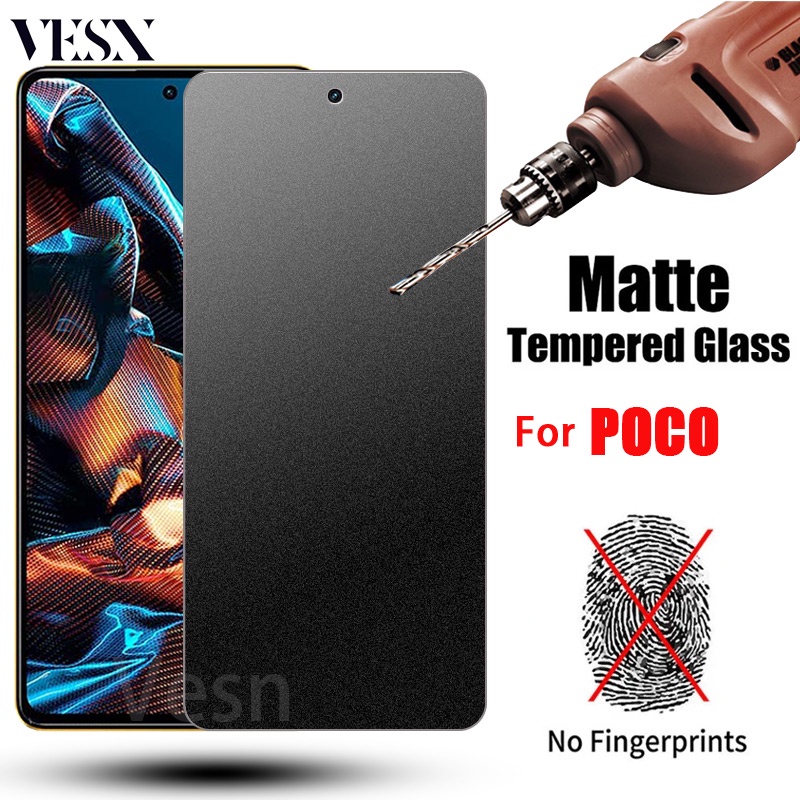 ฟิล์มกระจกด้าน ใช้สำหรับ ช่วยลดรอยนิ้วมือ Xiaomi POCO C85 C75 C65 C61 X6 X5 X4 X3 NFC F6 F5 F4 F3 GT M6 Plus M5 M4 M3 Pro 5G 4G 2025