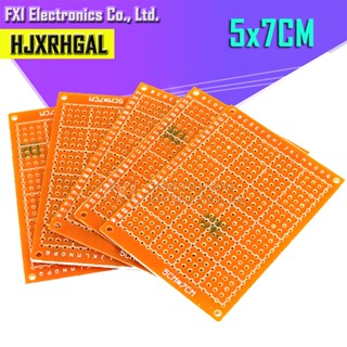 Igmopnrq บอร์ดวงจรพิมพ์ ทองแดง PCB 5 * 7 ซม. 5x7 ซม. 2 ชิ้น