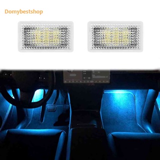 [Domybestshop.th] โคมไฟ LED 2 ชิ้น สําหรับตกแต่งภายในรถยนต์ Tesla Model S 3 X Y