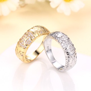 [ZX &amp; Ring] แหวนแฟชั่น สไตล์เรโทร เรียบง่าย สําหรับผู้หญิง