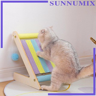 [Sunnimix] Cat Scratching Board with Ball Durable Furniture Protector Cat Scratch Post