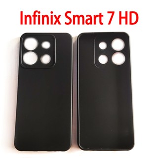 เคสโทรศัพท์มือถือ เนื้อแมตต์ สีดํา รวมทุกอย่าง สําหรับ Infinix Smart 7 HD