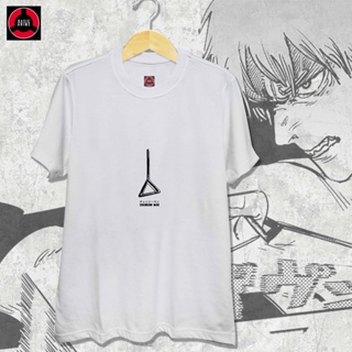 YFเสื้อสีขาว เสื้อยืด Chainsaw Man - Denjis chainsaw pull handle Anime Shirtเสื้อยืด