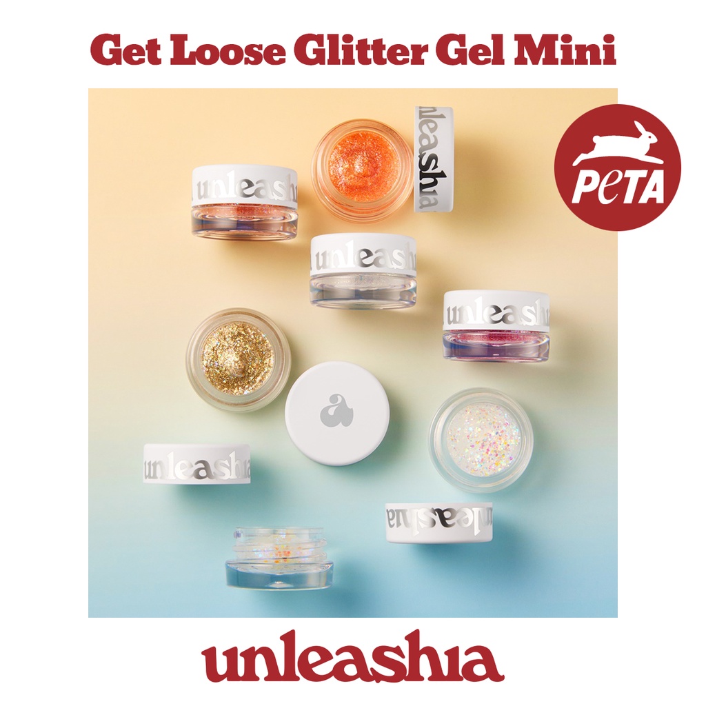 [unleashia] เจลกลิตเตอร์ ทรงหลวม ขนาดเล็ก 4 กรัม (7 สี) | Unleashia อายแชโดว์ เนื้อกลิตเตอร์ ไร้สารคลอเรลตี้
