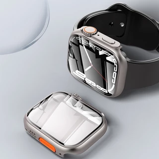 Pc Firm เคส Apple Watch Series 10 46/42/49/45/41 มม. กระจกอัพเกรด เปลี่ยนเป็น Ultra