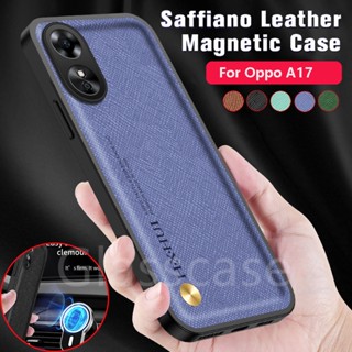 เคสโทรศัพท์มือถือหนัง ผิวด้าน กันกระแทก ป้องกันเลนส์กล้อง สําหรับ Oppo A17 A78 A58 A96 A76 A57 A77S 4G 5G