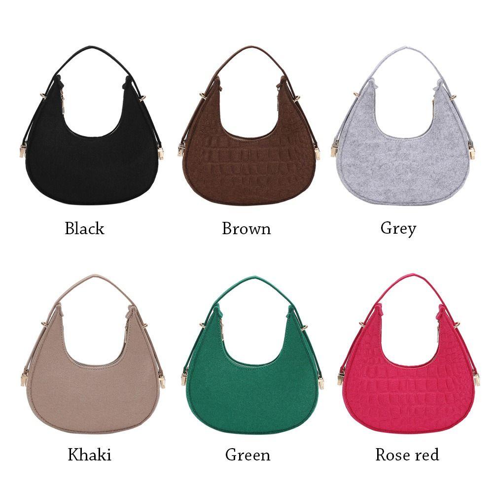 Tonfashion กระเป๋าสะพายไหล่ กระเป๋าถือ ลายหนังจระเข้ สําหรับสตรี