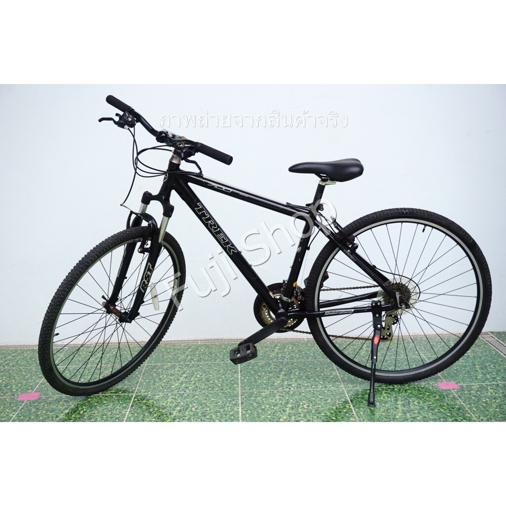จักรยานเสือภูเขาญี่ปุ่น - ล้อ 26 นิ้ว - มีเกียร์ - อลูมิเนียม - มีโช๊ค - TREK Alpha 7100 - สีดำ [จักรยานมือสอง]