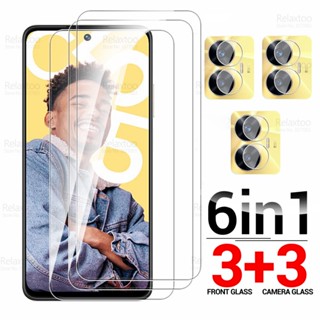 ฟิล์มกระจกนิรภัยกันรอยหน้าจอ 6in1 สําหรับ Realme C55 RealmeC55 4G 2023 Realme C 55 55C RMX3710