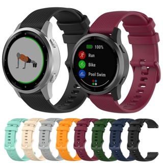 สายนาฬิกาข้อมือซิลิโคน 18 มม. 20 มม. 22 มม. สําหรับ Garmin Vivoactive 3 4 4S Smart Watch Band for Garmin Venu 2 2S