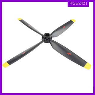 [Hawal] Durable RC Airplane Propellers, Replacement, Low Noise Spare Propeller,4 Blade Model Prop, Accessory Spare Parts Accessories RC Plane