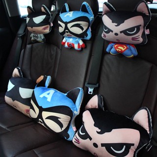 Contains Bamboo Charcoal Package Creative Marvel DC Cartoon Car Headrest Neck Pillow Cute Waist Cushion Seat Pillow Interior gV3f