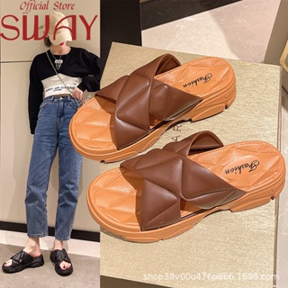 SWAY  รองเท้าแตะ ผู้หญิง เกาหลี แฟชัน รองเท้าส้นสูง เกาหลี  ทันสมัย High quality Stylish Korean Style B20H05N 36Z230909