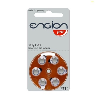 ถ่านเครื่องช่วยฟัง Engion ZA10, ZA13, ZA312, ZA675 1แพค มี6ก้อน Made in Germany ของใหม่ ถ่าน