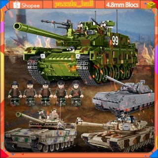 [พร้อมส่ง] ถังไฟ 15 แบบ 639001 Viii Maus T28 บล็อคตัวต่อ Challenger II DF-17 T-90 M60 Leopard 2 Type99 ของเล่นสําหรับเด็กผู้ชาย