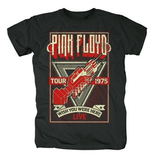 Pink Floyd Wish You Were Here Tour 75 Merchandise Custom Print 100% Cotton T Shirt Everyday Wear_01