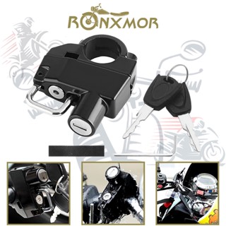 Ronxmor อุปกรณ์ล็อคหมวกกันน็อครถจักรยานยนต์ กันขโมย พร้อมกุญแจ 2 ดอก และเครื่องมือติดตั้ง