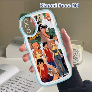 เคสโทรศัพท์มือถือ แบบนิ่ม ลายการ์ตูนลูฟี่ กันกระแทก ป้องกันกล้อง สําหรับ Xiaomi POCO M3 M4 Pro 4G 5G M5S X3 GT X4 NFC F4 C40