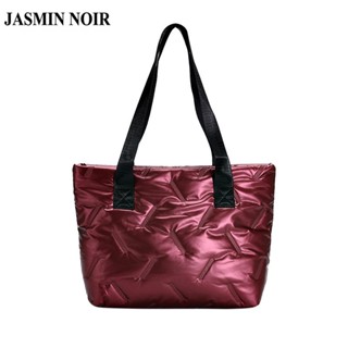 Jasmin NOIR Down กระเป๋าสะพายไหล่ กระเป๋าถือ ทรงโท้ท เรียบง่าย สําหรับสตรี