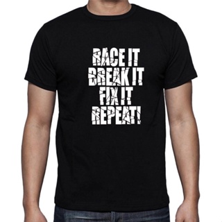 [S-5XL] เสื้อยืด พิมพ์ลาย "RACE BREAK FIX IT" สไตล์ตลก สําหรับผู้ชาย